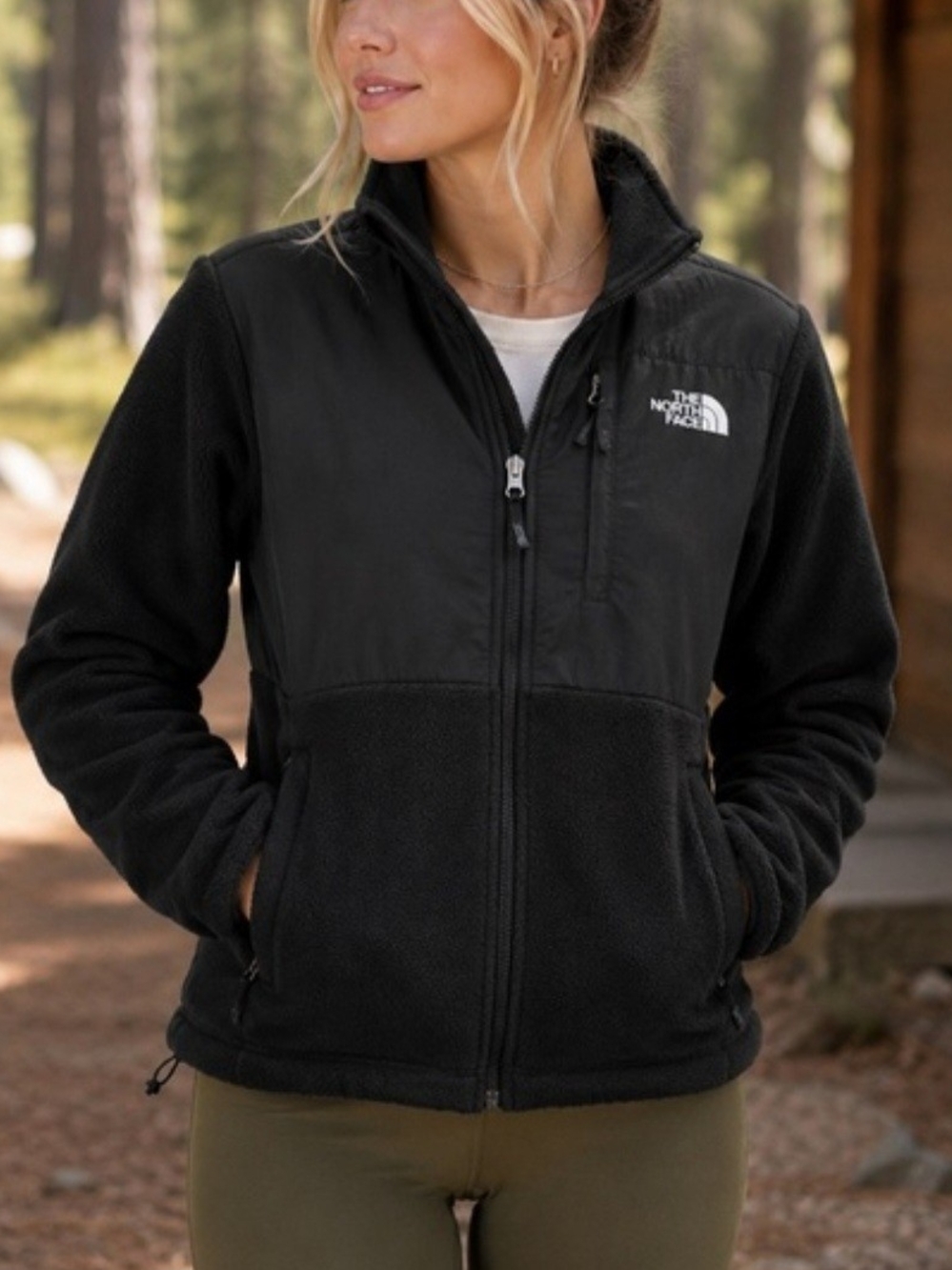 The North Face Women's Black Fleece Jacket ~ Size Medium